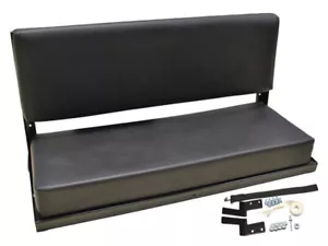 Defender & Series Bench Seat, Folding in Black Vinyl, 2 person Land Rover 320737 - Picture 1 of 4