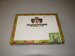 MACANUDO PETIT CORONA CAFE WEISS & GOLD LEERE ZIGARRENKISTE ZUM BASTELN - Bild 1 von 4