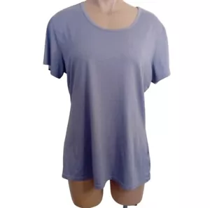 NWOT Womens 32 Degrees Cool Periwinkle Flecked Athletics Workout Sports Shirt XL - Picture 1 of 11