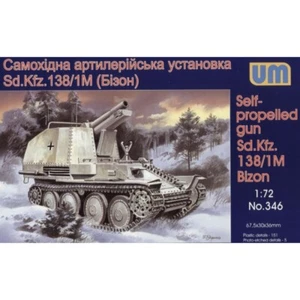 Sd.Kfz. 138/M1 Bisonte Alemán SPG, Late UNIMODELS UM 346 Escala Modelos Kit 1:72 - Imagen 1 de 11