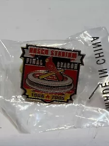 St Louis Cardinals Busch Stadium Final Season Pin 1966-2005 NEW & SEALED - Picture 1 of 3
