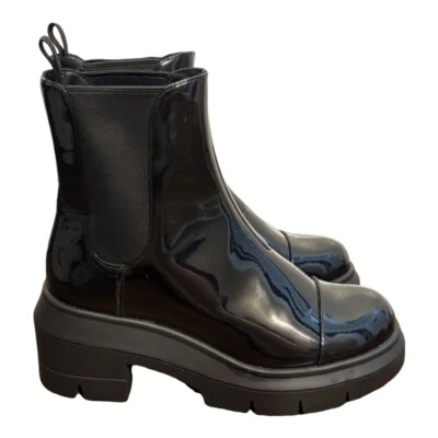 Stuart Weitzman Norah Black Chunky Chelsea Boot, Size 5 - Image 1 of 4