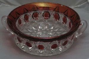 Ruby Red serving dish or open butter dish - Picture 1 of 6