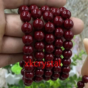 5pcs Cinnabar bracelet single loop Buddhist bead bracelet ethnic style jewelry - Picture 1 of 9