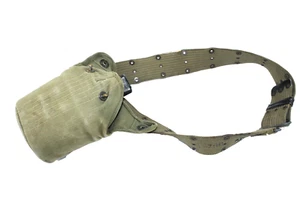 Vietnam Era Metal GI Canteen, Holder, Web Belt #D326 - Picture 1 of 7