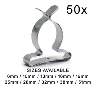 50 x TERRY TOOL CLIPS CLOSED TYPE - SIZES FROM: 6mm to 51mm - MADE IN THE UK - Picture 1 of 1