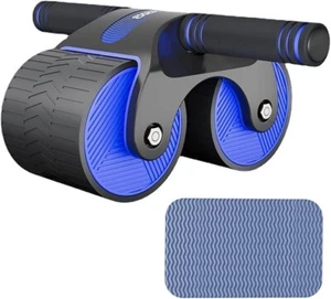 Ab Roller Wheel with Automatic Rebound, Abdominal Wheel with Phone Holder Knee P - Picture 1 of 2