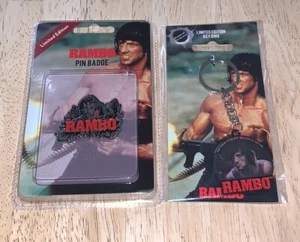 Rambo First Blood Part II Limited Edition Pin Anstecker + Schlüsselanhänger Keyring Fanattik - Bild 1 von 2