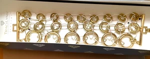 TRACI LYNN BRACELET BEAUTIFUL GOLD AND SILVERTONE CHAIN REACTION FASHION JEWELRY - Picture 1 of 9
