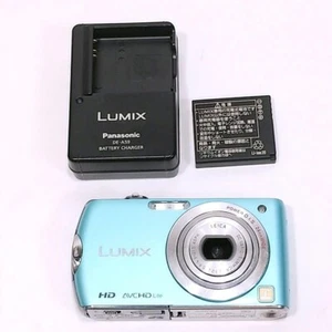 Panasonic Digital Camera Lumix FX Series DMC-FX70 Blue 14.1MP Compact Camera - Picture 1 of 6