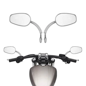 Motorcycle 8mm Rear View Mirrors Fit For Harley Touring Road Glide Street Glide - Bild 1 von 14