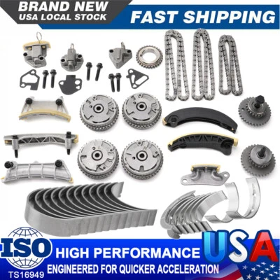 发动机重建套件定时链条套件轴承适用于凯迪拉克雪佛兰 GMC 3.0L 3.6L — 第 1/4 张图片