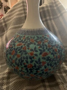 Hervorragende chinesische Qing Guangxu MK Famille Blumenranken Design exquisite Kunstvase - Bild 1 von 11