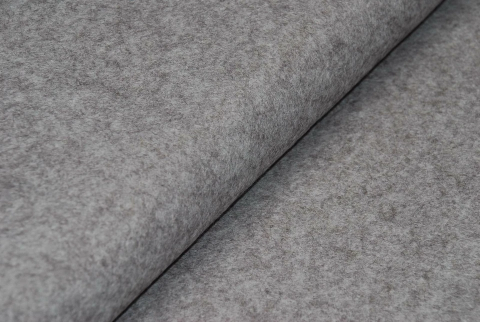 HANDICRAFT Wool/Viscose Felt Fabric Material - MARL GREY V1 - Image 1 of 1