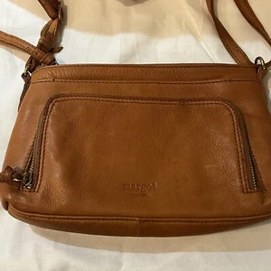 Margot New York Damen Leder Saddle Schultertasche Goegeous Crossbody - Bild 1 von 12