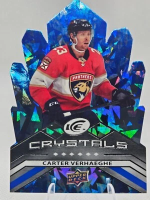 2021-22 Upper Deck ICE Crystals Carter Verhaeghe Panthers - Image 1 of 2