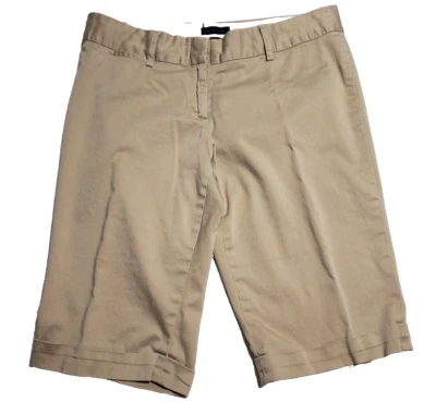 Bermuda THE LIMITED Feminina TAMANHO 10 Drew Fit Cáqui Poliéster Rayon Elastano - Imagem 1 de 4