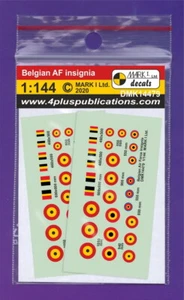 Mark I Decals 1/144 BELGIAN AIR FORCE INSIGNIA - Picture 1 of 2