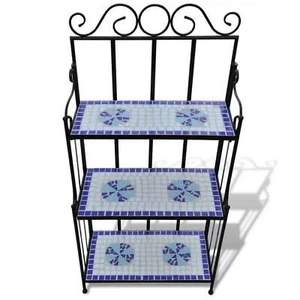 Outdoor Pot Plant Stand Garden Metal 3 Tier Planter Shelves Display Shelf Indoor - Picture 1 of 5