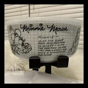 Disney Sketchbook Minnie Mouse Kitchen 7” MICROWAVE/FREEZER BOWL w/ LID - Large - Picture 1 of 8