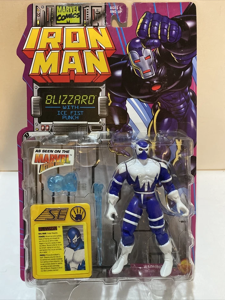 Iron Man Blizzard 1995 Toy Biz Marvel Comic Action Figure 46116