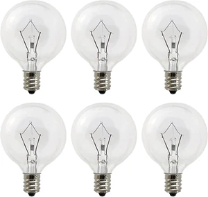 Bombilla calentadora de cera de 25 W para calentadores perfumados de tamaño completo y paquete de 6 velas - Imagen 1 de 9