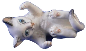 Nymphenburg Porcelain Playful Kitten Cat Figurine Figure Porzellan Katze Figur B - Picture 1 of 7