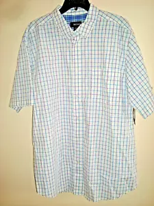 Mens Big & Tall Tall Shirt Check Button Front Size XLT - Picture 1 of 2