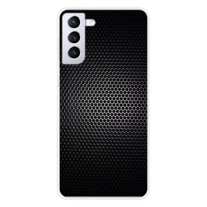 Coque en silicone imprimée compatible Samsung Galaxy S21 Dark Metal - Photo 1 sur 6