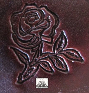 Auslaufmodell Vintage Midas detaillierte Rose 1" Leder Stempel Werkzeug 8364 - Bild 1 von 3