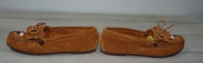 Minnetonka Mocasín Thunderbird Mocasines Con Cuentas Zapatos Talla 9.5 Marrón Gamuza Foto 1 de 4