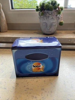Spezi Das Original Utensilien Box Stifte Schreibtisch Blau Spezi.com Orange -NEU - Bild 1 von 4