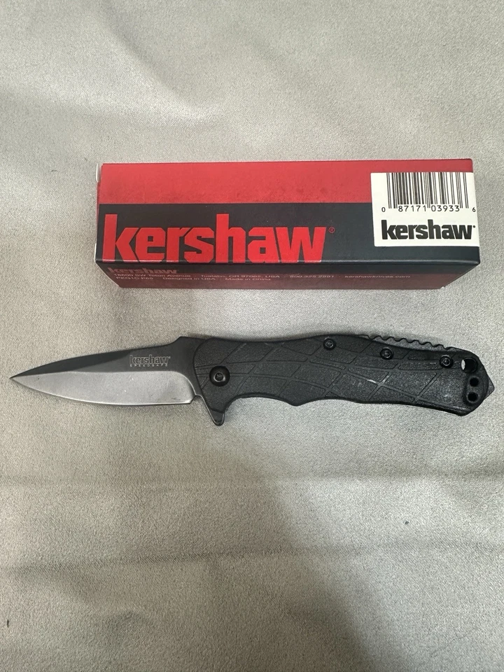 Navaja de Bolsillo Plegable Kershaw Negra RJ Tactical 3.0 Asistida Abierta 8Cr13MoV Hoja Foto 1 de 4