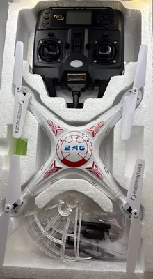 X5 Explorers 2.4G 4 Ch Remote Control Quadcopter Flying Drone White - Image 1 of 4