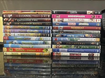 Разные DVD - $3 каждый - Anchorman Ace Ventura Land Before Time Shrek - Изображение 1 из 3