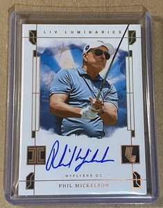 2024 Panini Impeccable LIV Phil Mickelson LIV Luminaries Auto Gold #'ed 03/10 - Picture 1 of 2