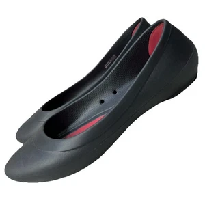 Crocs Lina Iconic Comfort Black Slip On Ballet Flats Womens Size 10 Shoes 203404 - Picture 1 of 11