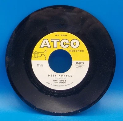 Nino Tempo & April Stevens 45 Deep Purple / I've Been Carrying A Torh For You E7 - Image 1 of 2