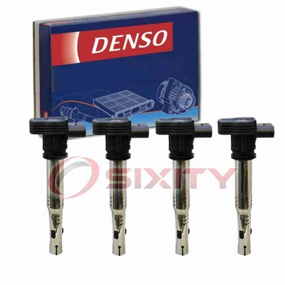 4 pc Denso Direct Ignition Coils for 2006-2014 Volkswagen GTI 2.0L L4 Spark gr - Image 1 of 4