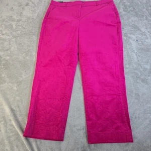Pantalones J.Crew Mujer 16 Dragonfruit Rosa Kallie Pantalón Pierna Recta Terciopelo Pantalón  - Imagen 1 de 7