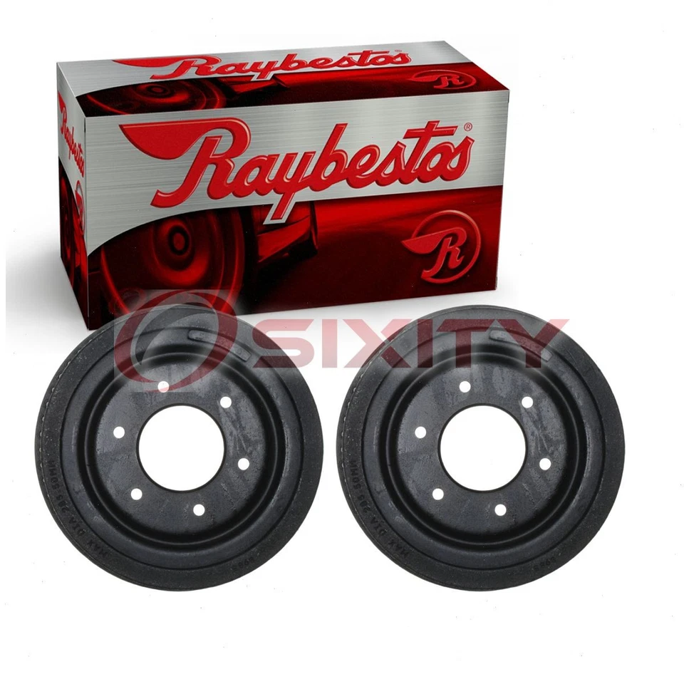2 pc Raybestos R-Line Rear Brake Drums for 1987-1991 GMC V1500 Suburban tg - Image 1 of 4