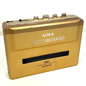 Rare - Aiwa Walkman HS-P108 Gold Dolby NR, Auto Reverse und DSL - Picture 1 of 8