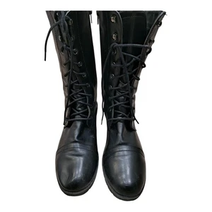 Room of Fashion Damenstiefel Größe 11 schwarz Leder seitlicher Reißverschluss. Top Zustand. - Bild 1 von 4