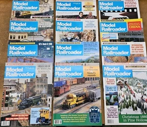 Vintage MODEL RAILROADER Magazines LOT Trains Locomotives 1989 - Picture 1 of 3