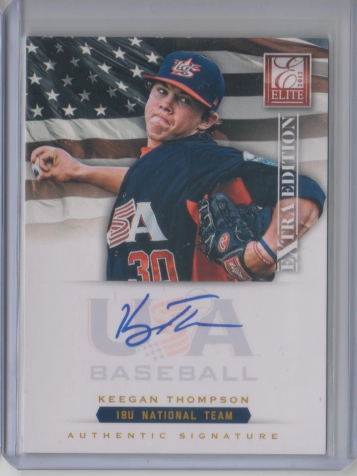 2012 Elite Extra Edition USA Baseball 18U Autograph Keegan Thompson Auto 36/299 - Image 1 of 1