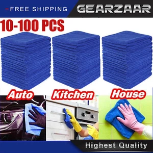 Microfiber Cleaning Cloth Towel Rag Car Polishing No Scratch Auto Detailing US/ - Picture 1 of 17