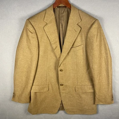 Blazer Ermenegildo Zegna Seda Cabello de Calma 44R Lana Tostada 2 Botones Doble Ventilación Italia Foto 1 de 4