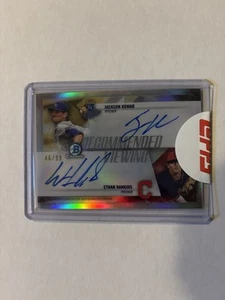 2018 Bowman Chrome Draft Kowar Hankins #RVA-KH Recommended Viewing Dual Auto /99 - Picture 1 of 2