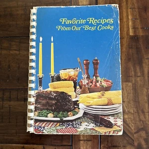 First United Methodist Church BOOK OF FAVORITE RECIPES COOKBOOK Hubbard TX 1979 - Imagen 1 de 18