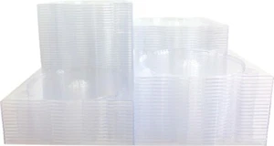 (100) CD Digipak Trays - Clear Replacement Media Disc Glue-In Inserts #CDIR70CL - Picture 1 of 2